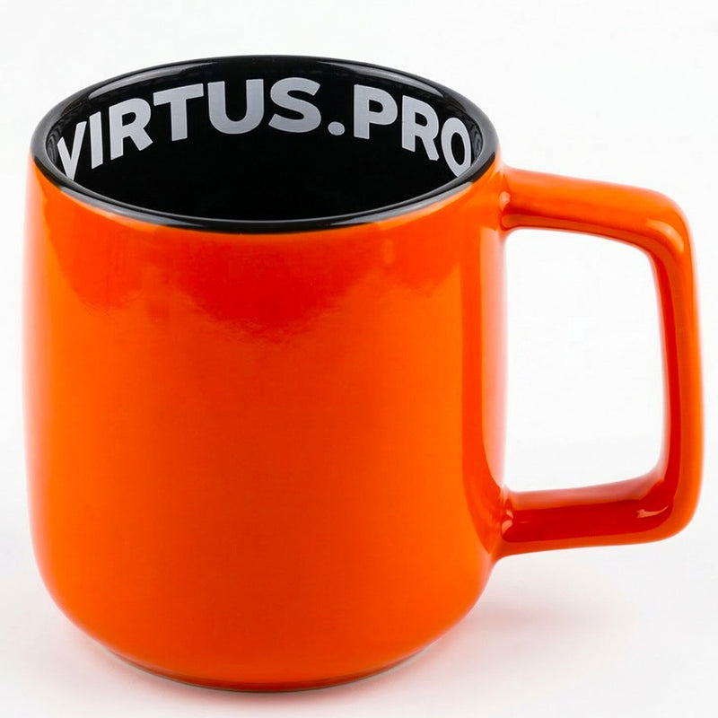 Kubek Virtus.pro – logo, pomarańczowy, 430 ml – zdjęcie 3 — ujęcie 3