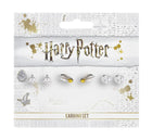 Kolczyki Harry Potter Złoty Znicz Insygnia Śmierci Peron 9 3/4