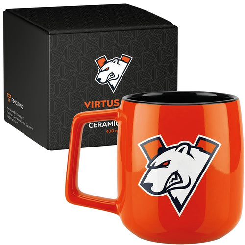 Kubek Virtus.pro – logo, pomarańczowy, 430 ml