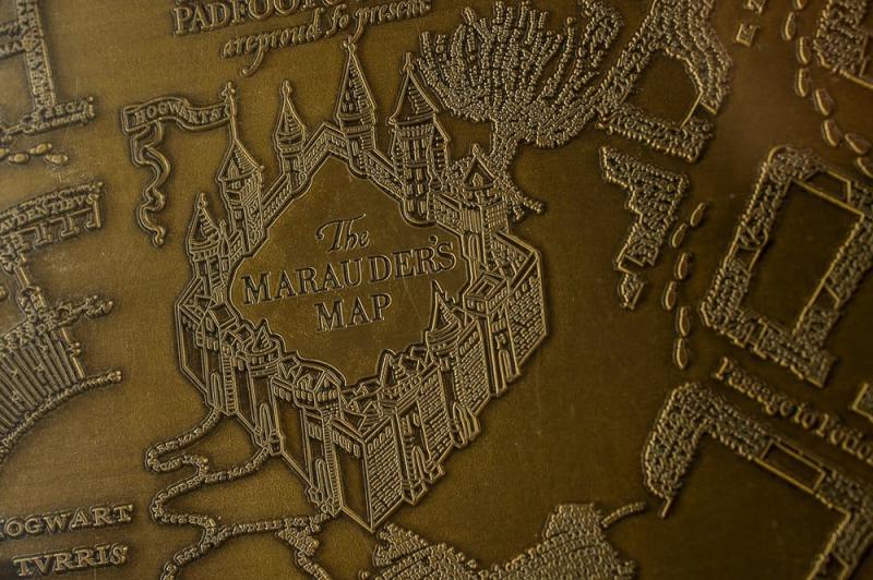 Ozdoba Harry Potter Mapa Huncwotów metalowa replika