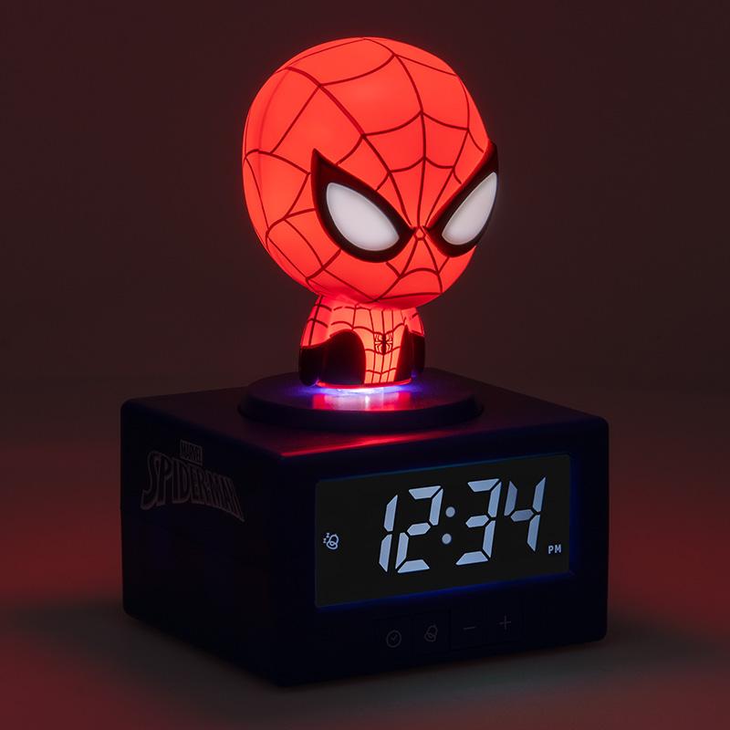 Zegar Marvel Spider-Man Budzik z Lampką