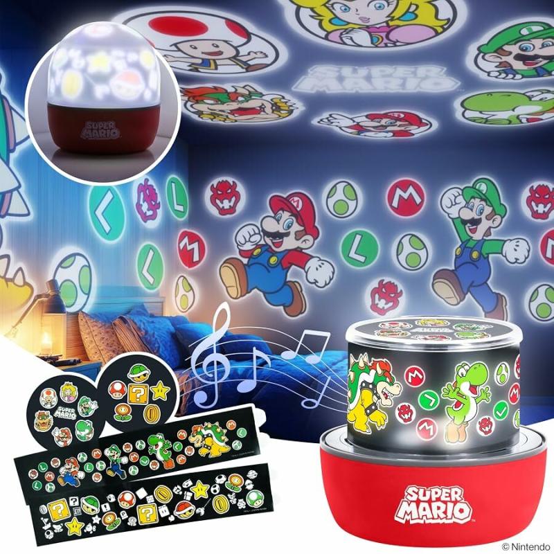 Lampka projekcyjna Super Mario z dźwiękiem