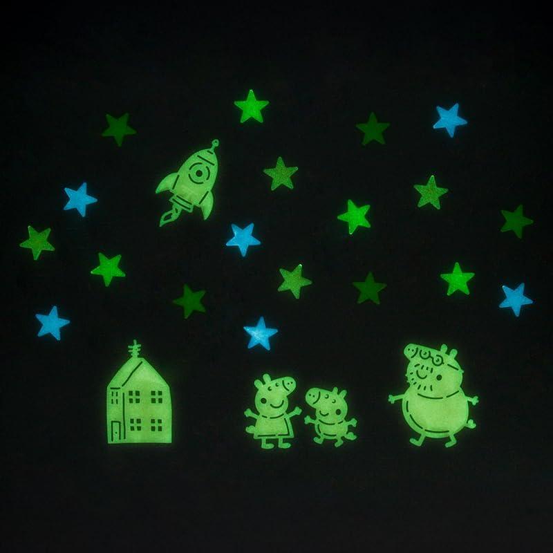 Naklejki Ścienne Peppa Pig Gwiazdki Świecące w Ciemności