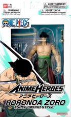 Figurka akcji One Piece Anime Heroes – Roronoa Zoro (Three Sword Style)