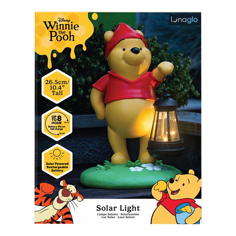 Lampka solarna Disney Kubuś Puchatek Gnom ogrodowy