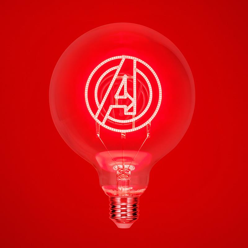 Lampka Żarówka Neonowa Avengers LED
