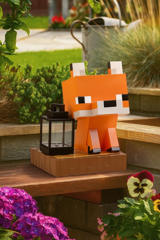 Lampka solarna Minecraft Lis z lampionem