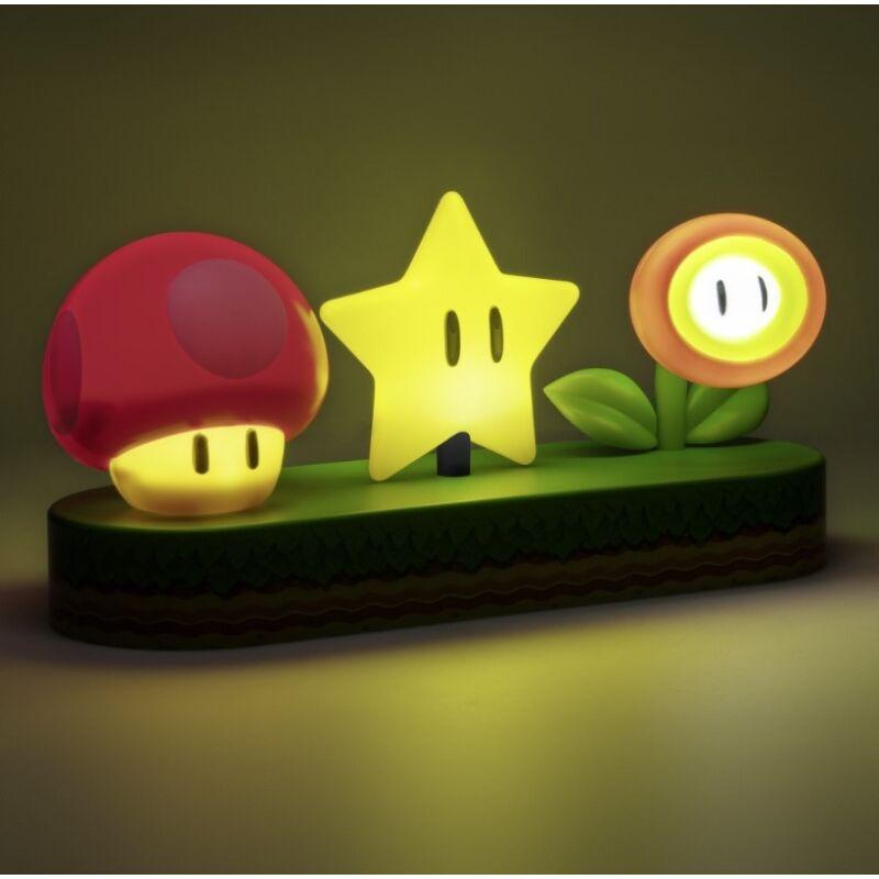 Lampka Super Mario Ikony Mushroom Star Fire Flower — shot 2