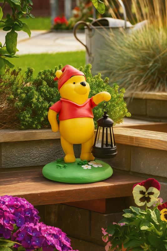 Lampka solarna Disney Kubuś Puchatek Gnom ogrodowy — ujęcie 2