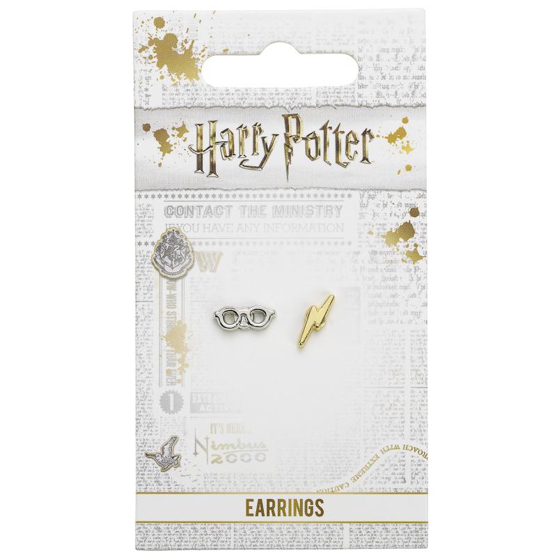 Kolczyki Harry Potter Błyskawica i Okulary — ujęcie 2