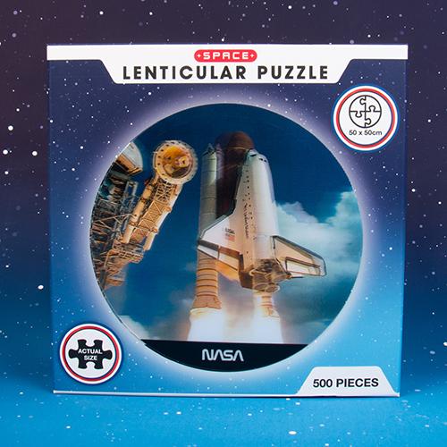 Puzzle 3D NASA Rakieta soczewkowe