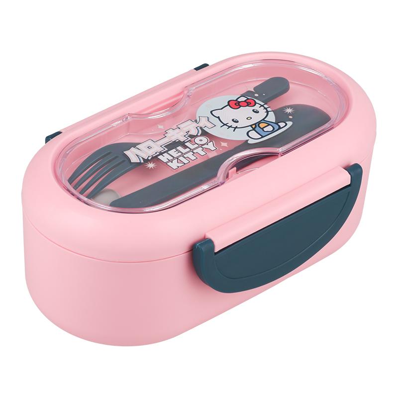 Pudełko na lunch Hello Kitty z sztućcami