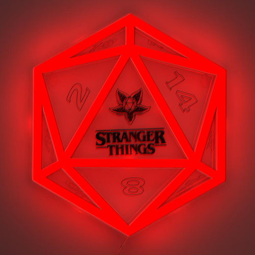Lampka Neonowa Stranger Things Kostka D20