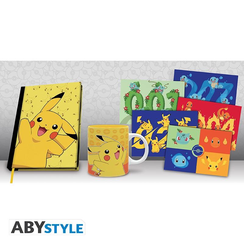 Zestaw prezentowy Pokémon Pikachu notatnik kubek pocztówki