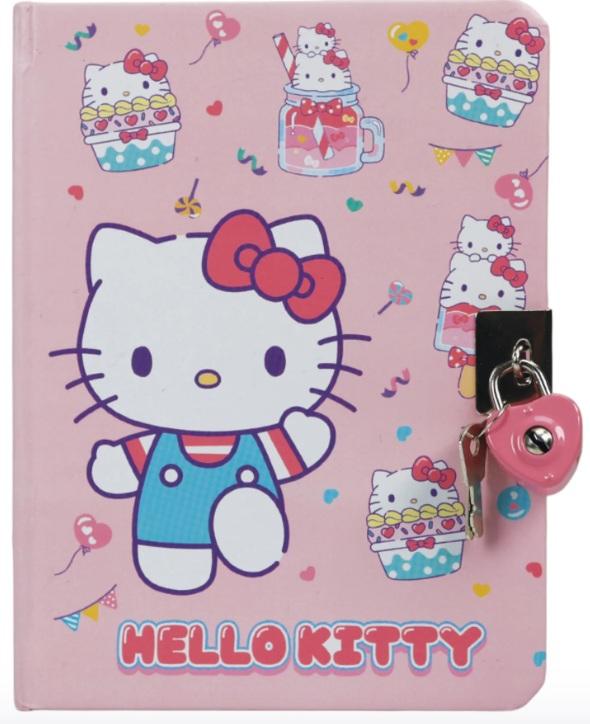 Pamiętnik Hello Kitty Zamykany na Kłódkę