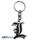 Brelok metalowy Death Note z motywem L Symbol — ujęcie 3