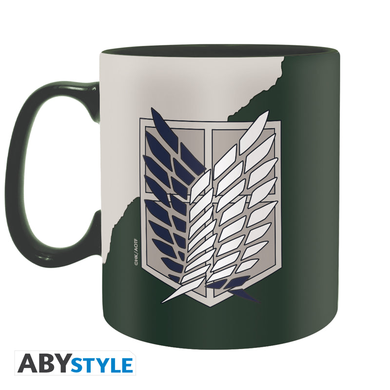 Kubek Attack on Titan z motywem Emblem S4 — ujęcie 2 — ujęcie 2