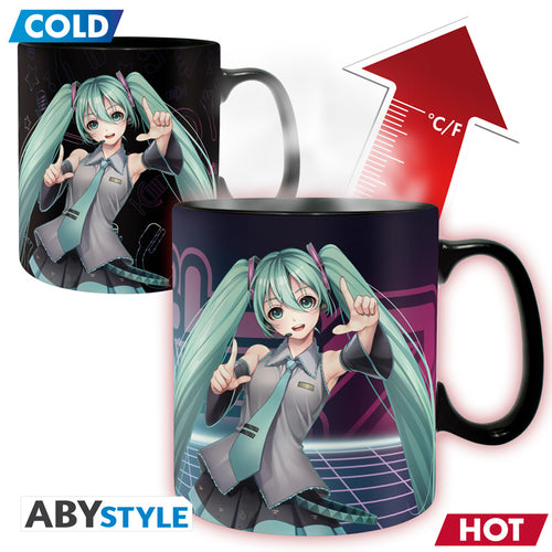 Kubek zmieniający kolor Hatsune Miku z motywem Hatsune Miku