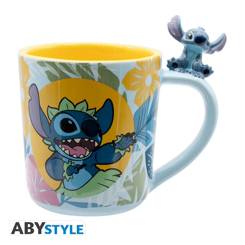 Kubek 3D Disney z motywem handle Hawaiian Stitch