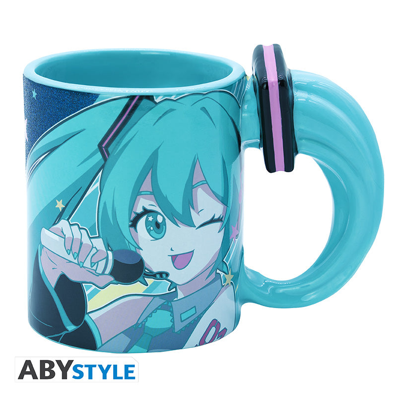 Kubek 3D Hatsune Miku z motywem handle Miku