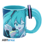 Kubek 3D Hatsune Miku z motywem handle Miku