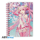 Notes A5 Hatsune Miku z motywem A5 Spiral Cherry Blossom