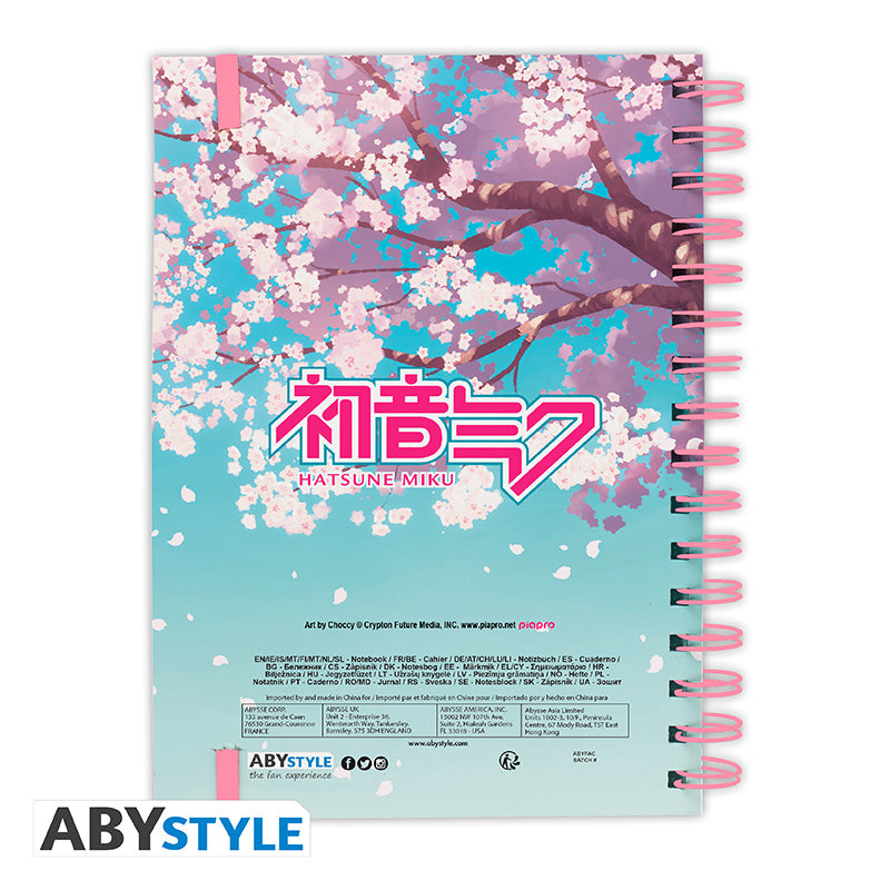 Notes A5 Hatsune Miku z motywem A5 Spiral Cherry Blossom — ujęcie 2 — ujęcie 2