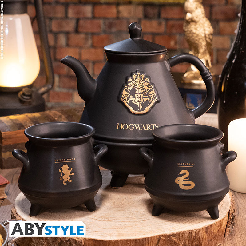 Czajniczek Harry Potter z motywem with Hogwarts cauldrons set