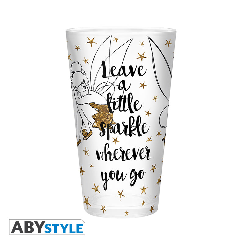 Szklanka XXL Disney z motywem Tinkerbell Gold Glitter