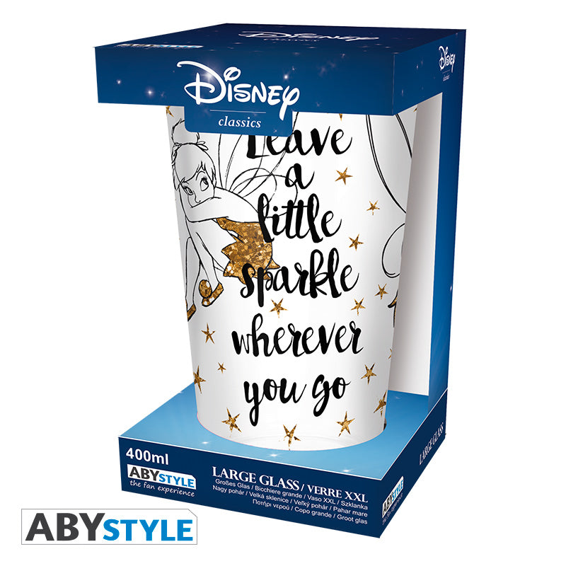 Szklanka XXL Disney z motywem Tinkerbell Gold Glitter — ujęcie 4
