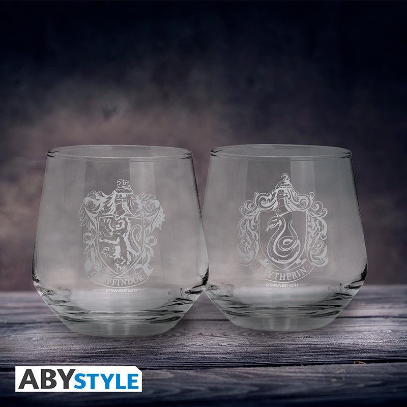 Zestaw 2 szklanek Harry Potter z motywem Gryffindor & Slytherin — ujęcie 4