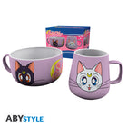 Zestaw śniadaniowy Sailor Moon z motywem Luna & Artemis