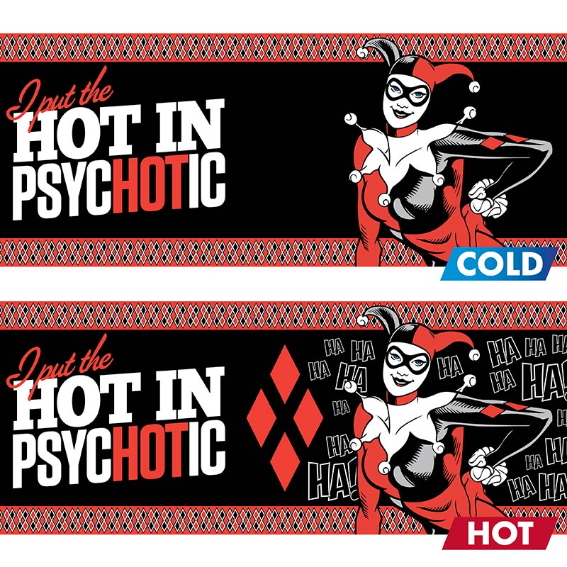 Kubek zmieniający kolor DC Comics z motywem Harley Quinn, ujęcie 5
