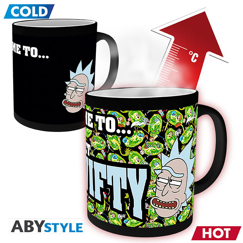 Kubek zmieniający kolor Rick and Morty z motywem Get Schwifty