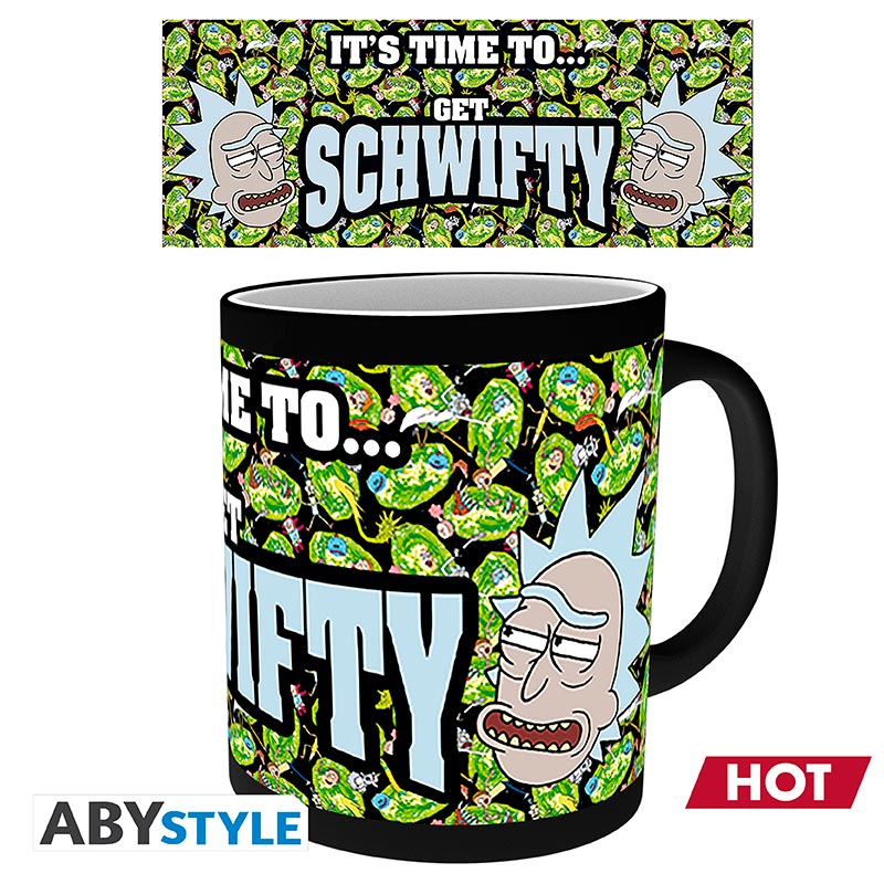 Kubek zmieniający kolor Rick and Morty z motywem Get Schwifty, ujęcie 2 — ujęcie 2