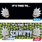 Kubek zmieniający kolor Rick and Morty z motywem Get Schwifty, ujęcie 4