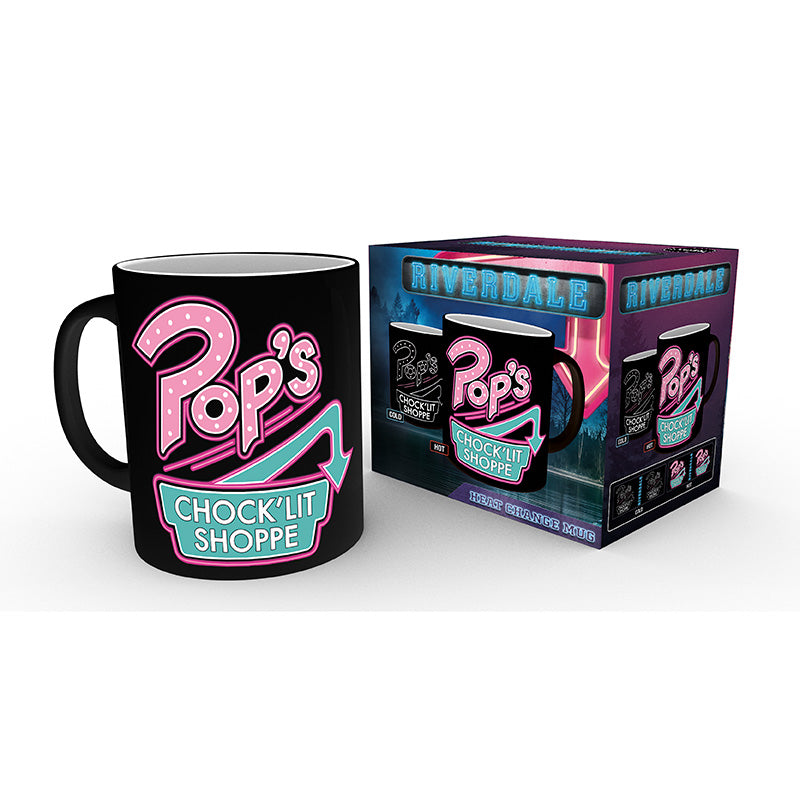 Kubek zmieniający kolor Riverdale z motywem bar Pop's, ujęcie 4