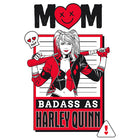 Koszulka DC Comics z motywem napis Mom Badass as Harley Quinn, ujęcie 2