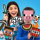 Zestaw rekwizytów fotograficznych Minecraft 58 sztuk