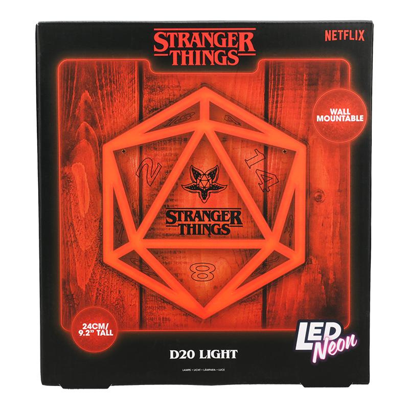 Lampka Neonowa Stranger Things Kostka D20