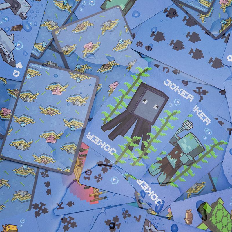 Karty do gry Minecraft Wodoodporne Podwodne Moby — ujęcie 2