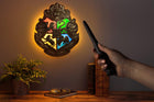 Lampka Harry Potter Herb Hogwart sterowana różdżką