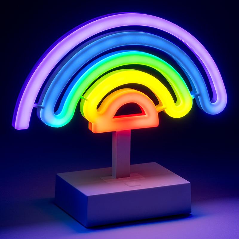 Lampka Neonowa LED Tęcza Stojąca