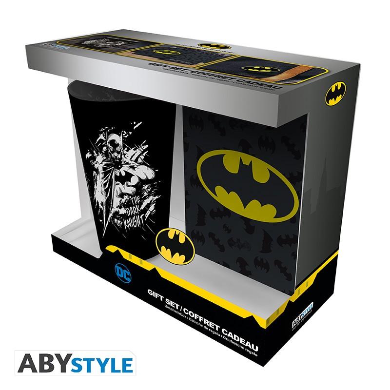Zestaw prezentowy DC Comics Batman szkło przypinka notes