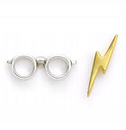 Kolczyki srebrne Harry Potter Błyskawica i Okulary