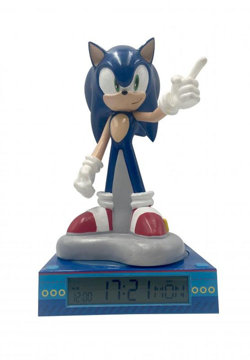 Lampka 3D Sonic the Hedgehog z budzikiem